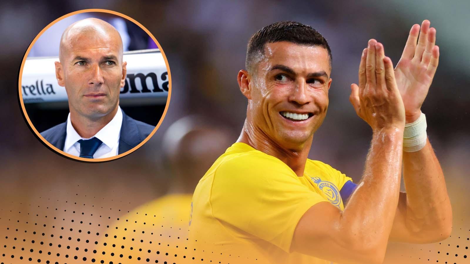 Zinedine Zidane and Cristiano Ronaldo