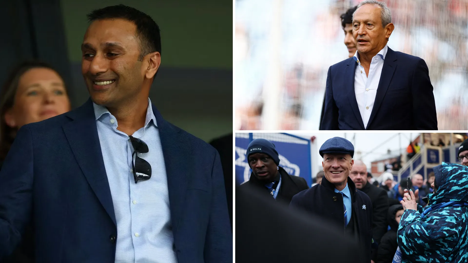 Chân dung các chủ sở hữu Shilen Patel (West Brom), Nassef Sawiris (Aston Villa) & Tom Wagner (Birmingham City)