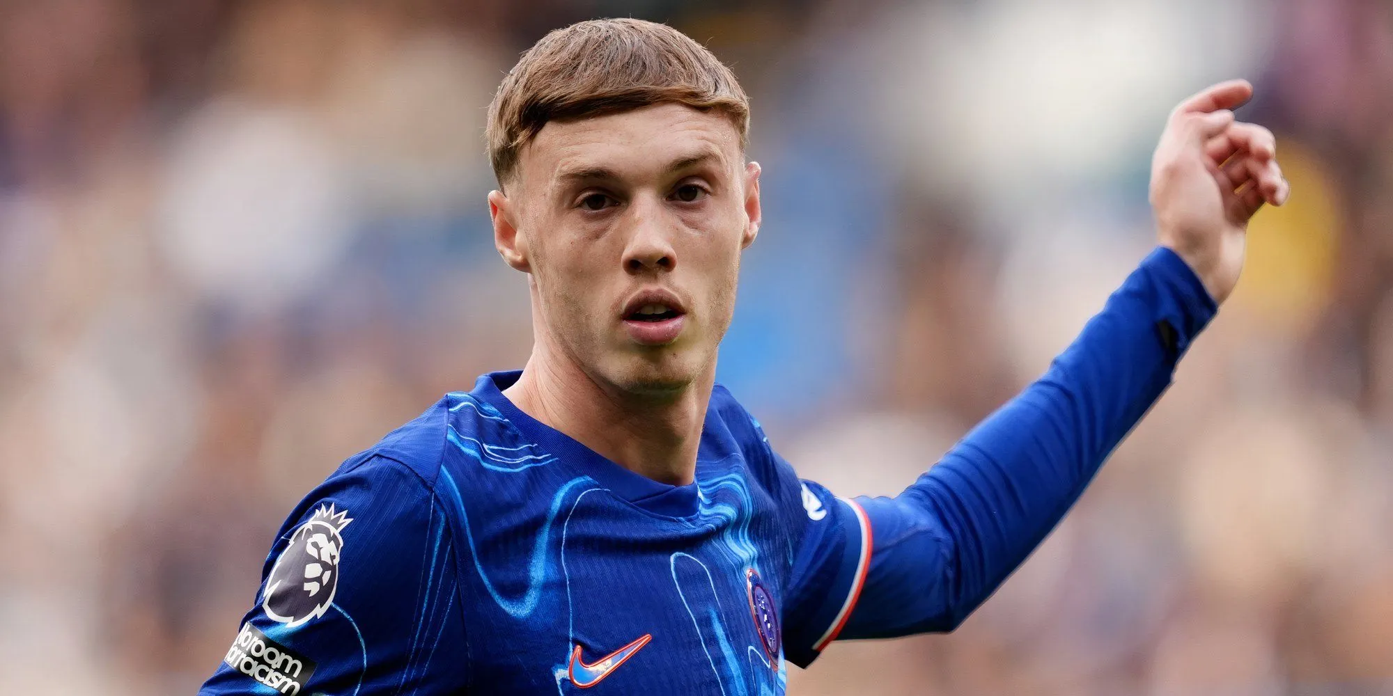 Cole Palmer ăn mừng bàn thắng trong trận Chelsea thắng Liverpool 3-1 tại Ngoại hạng Anh