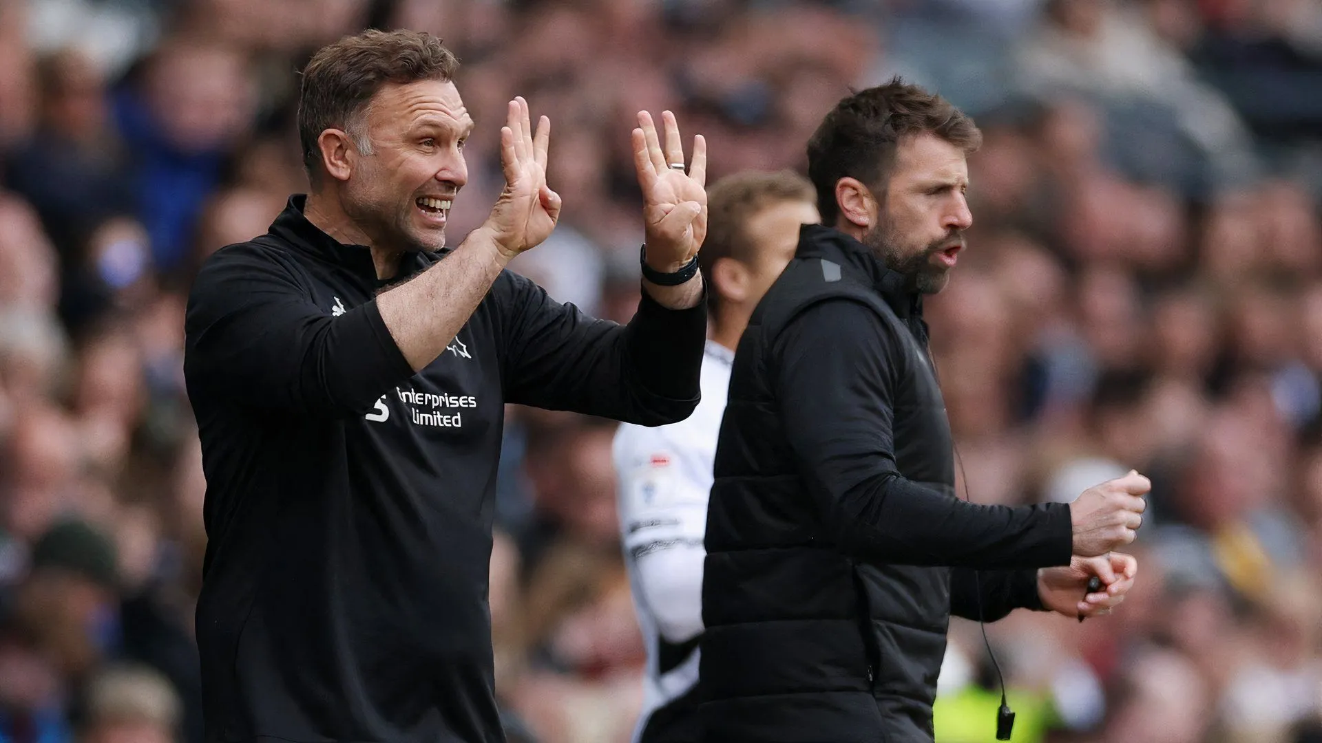 Huấn luyện viên John Eustace của Derby County.