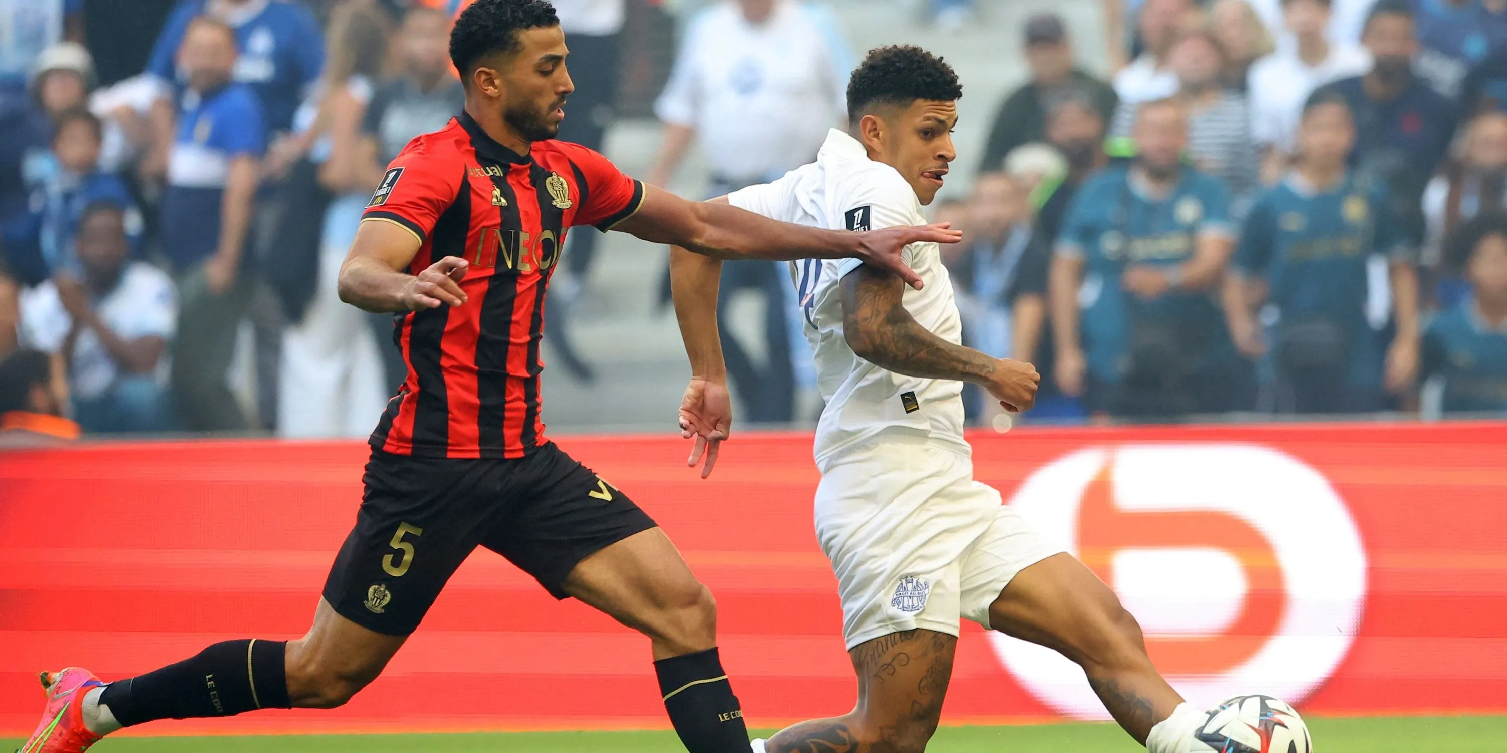 Luis Henrique trong màu áo Olympique de Marseille, mục tiêu của Nottingham Forest