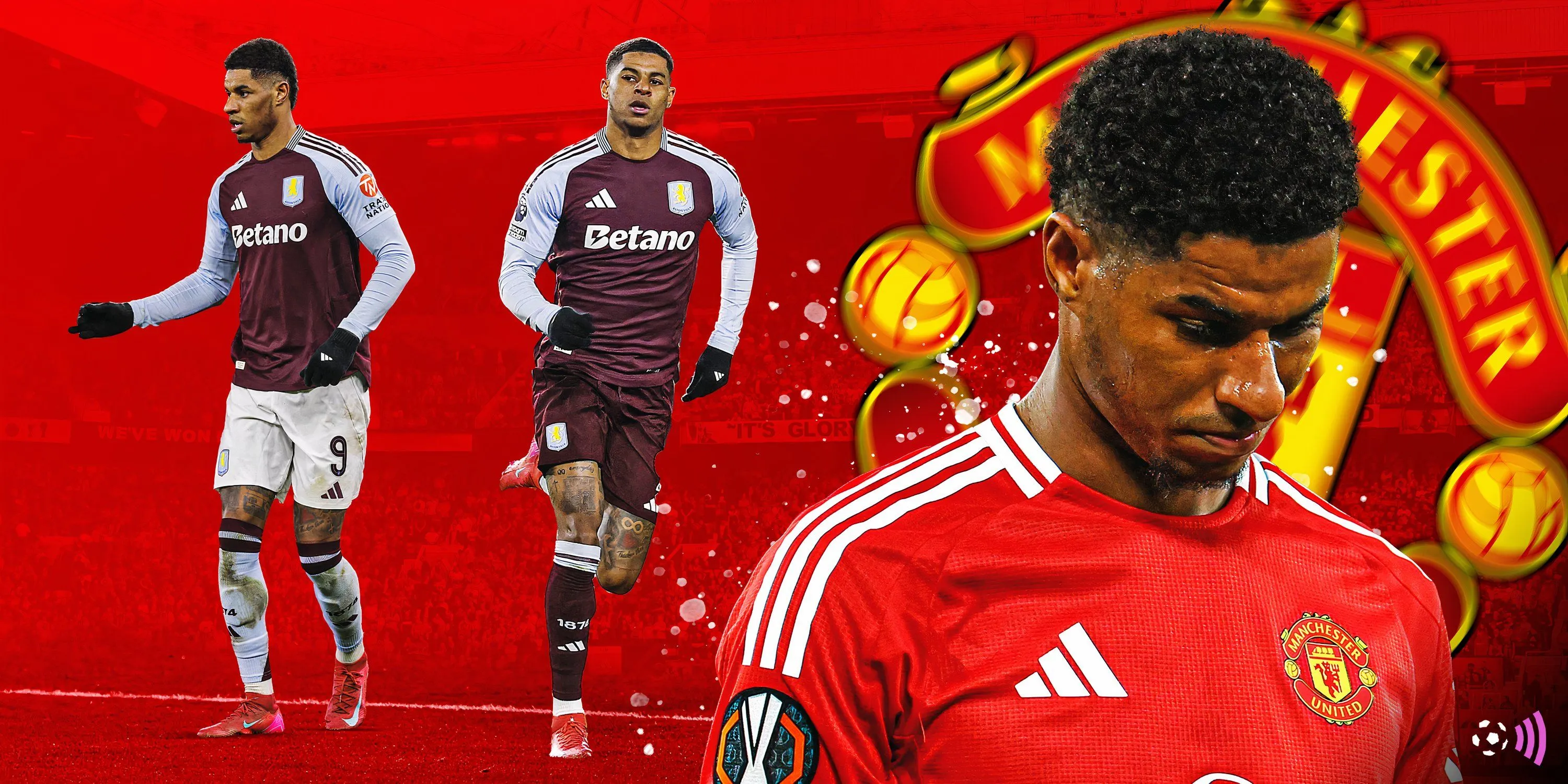 Marcus Rashford trong màu áo Aston Villa tại Premier League