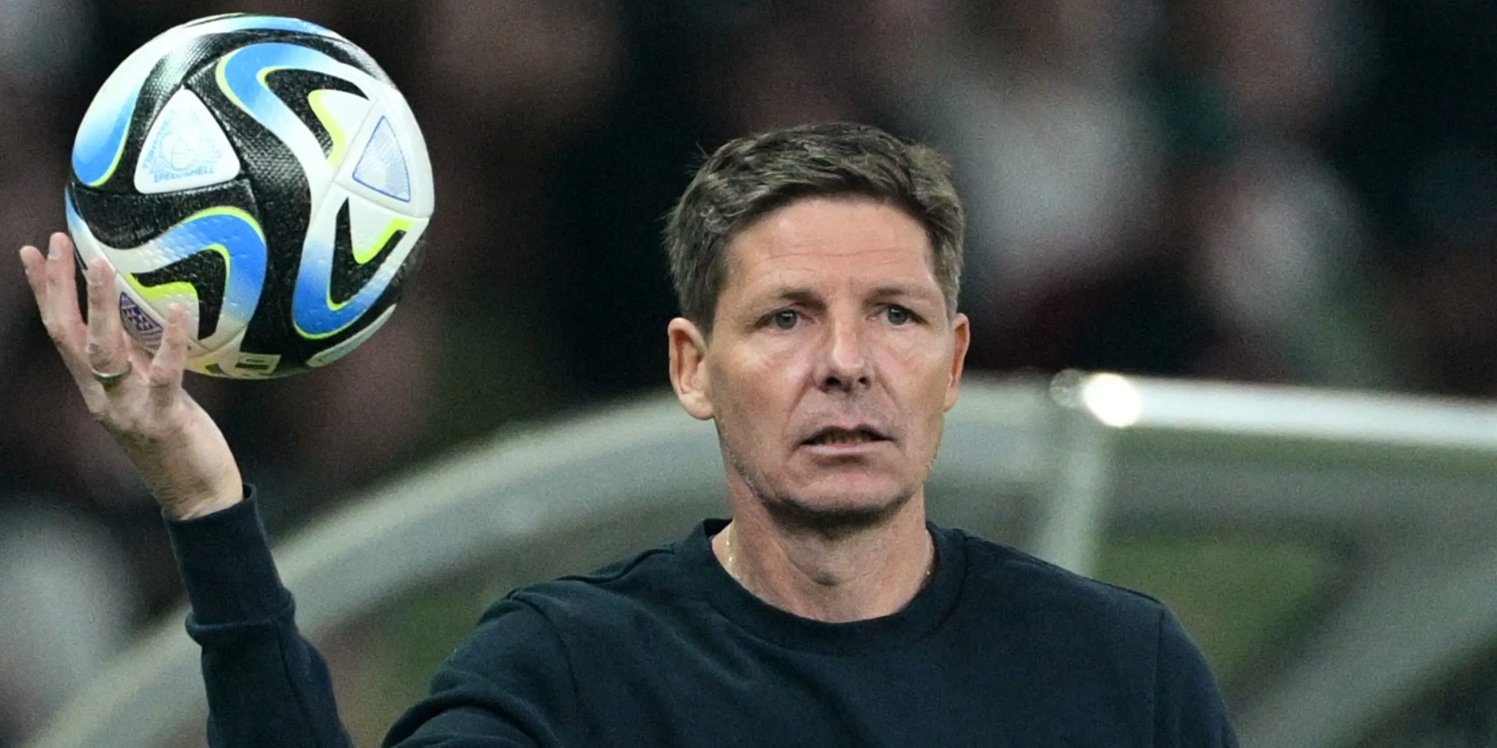 new crystal palace manager oliver glasner with a ball when he was eintracht frankfurt coach
