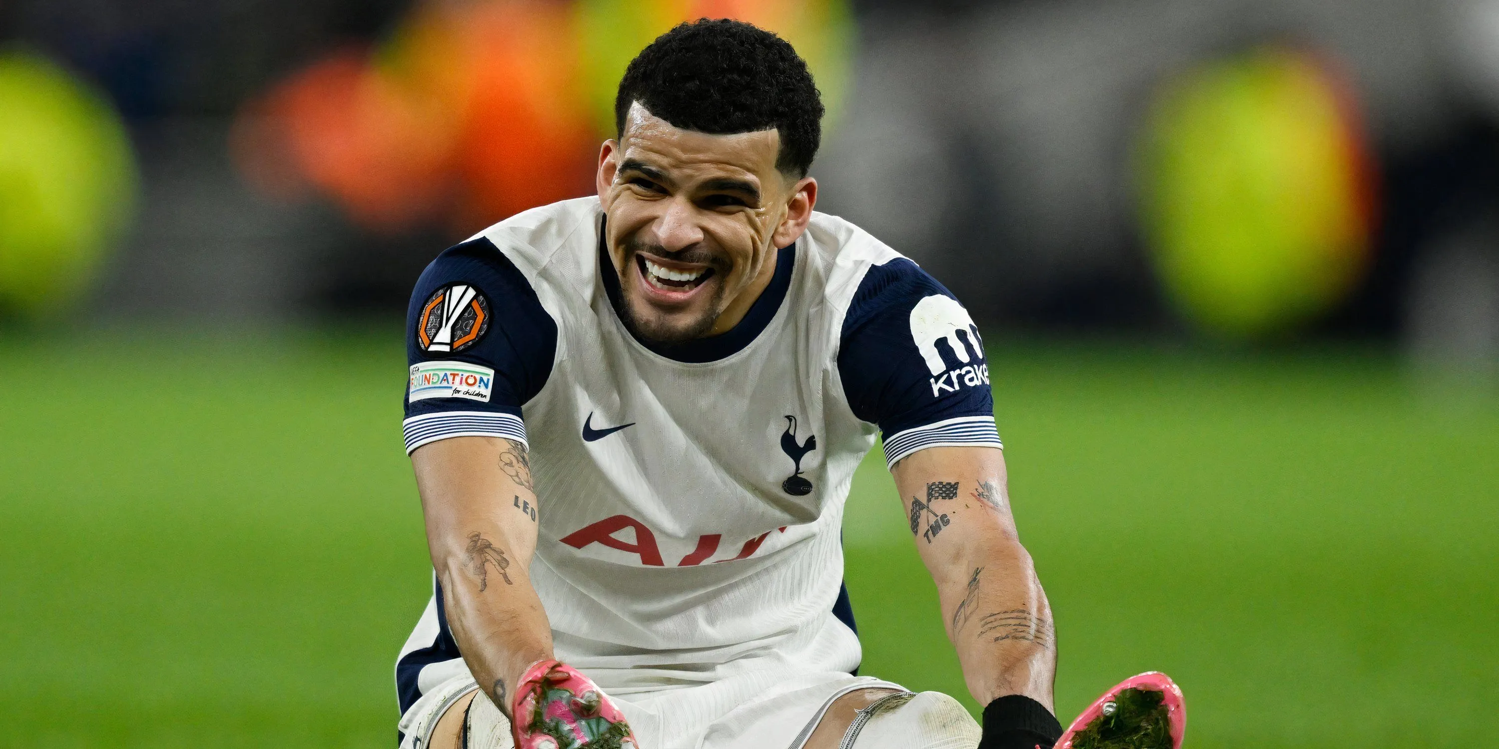 Tiền đạo Tottenham Dominic Solanke trong một trận đấu cho Spurs