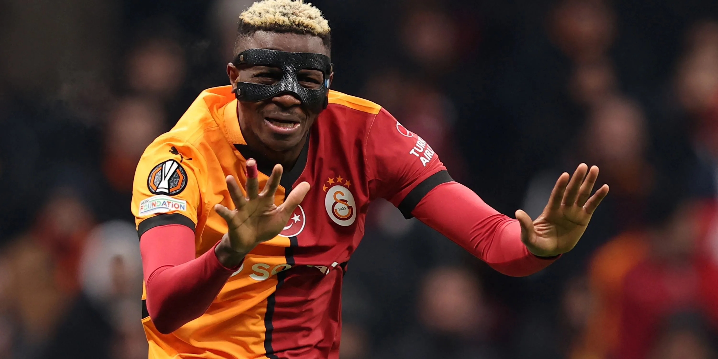 Tiền đạo Victor Osimhen trong màu áo Galatasaray