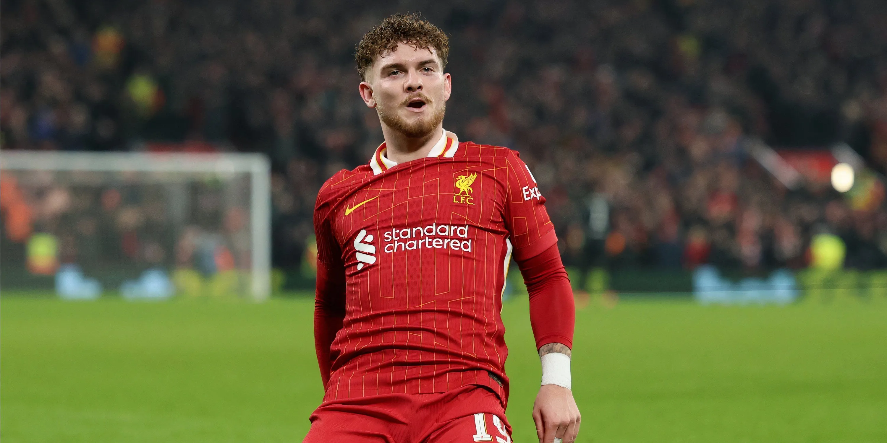 Tiền vệ Harvey Elliott ăn mừng bàn thắng cho Liverpool