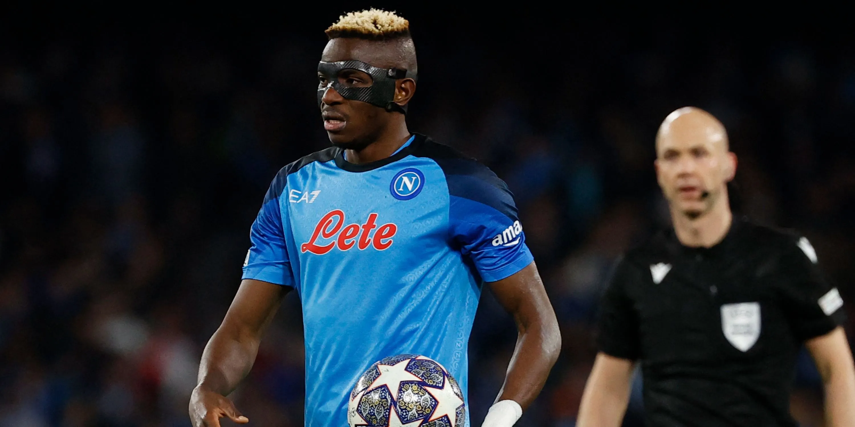 Victor Osimhen trong màu áo Napoli.