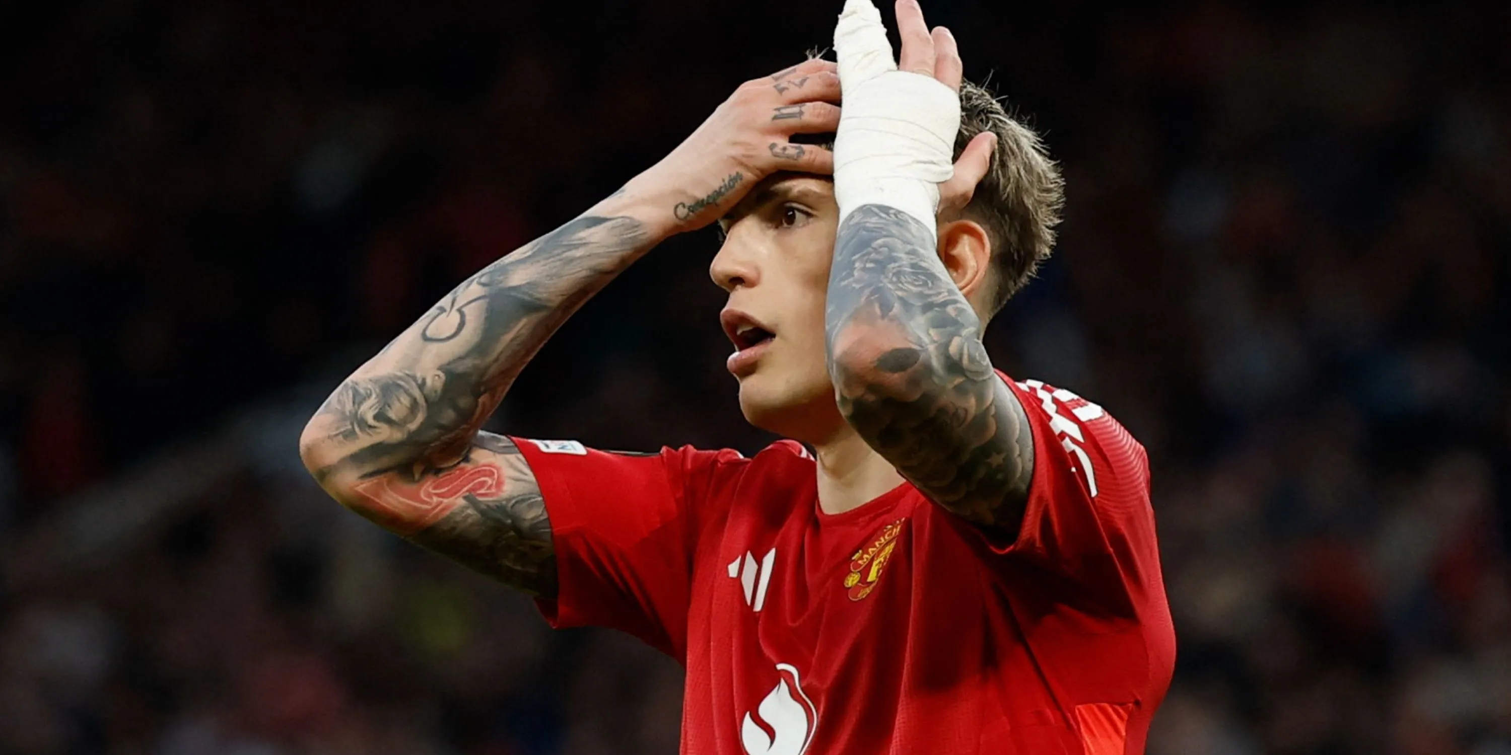 Cầu thủ Alejandro Garnacho của Man Utd thất vọng