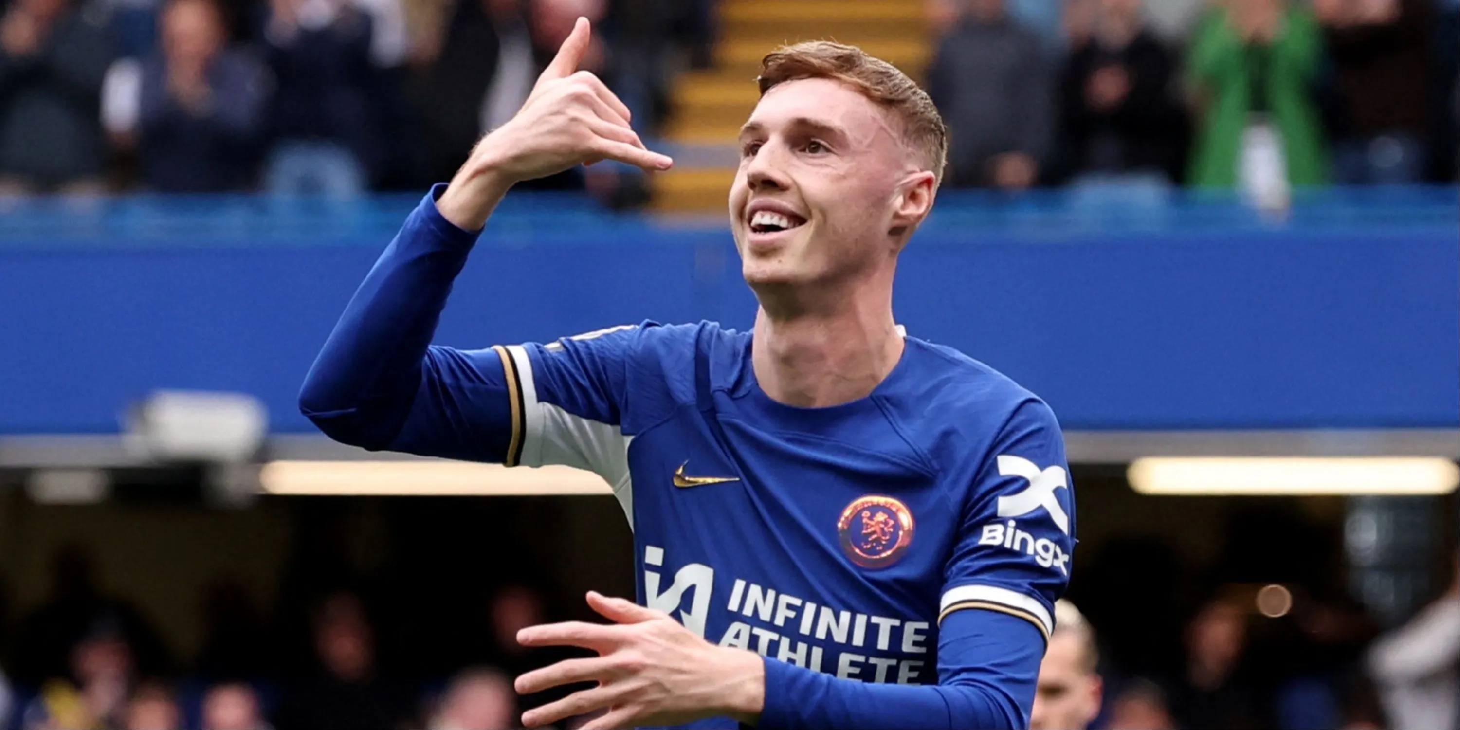 Cole Palmer của Chelsea ăn mừng sau khi ghi bàn.