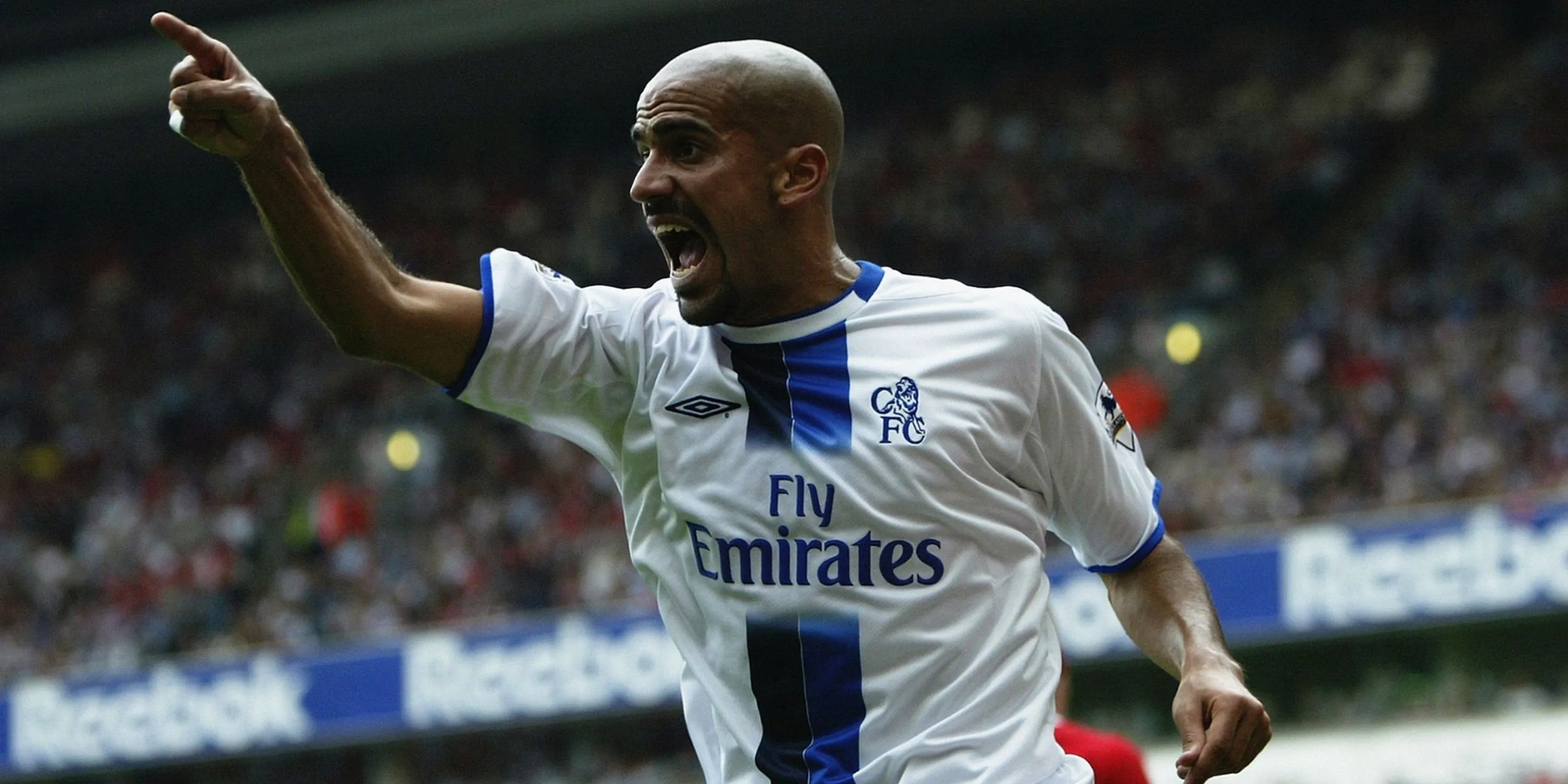 Juan Sebastian Veron trong buổi ra mắt Chelsea