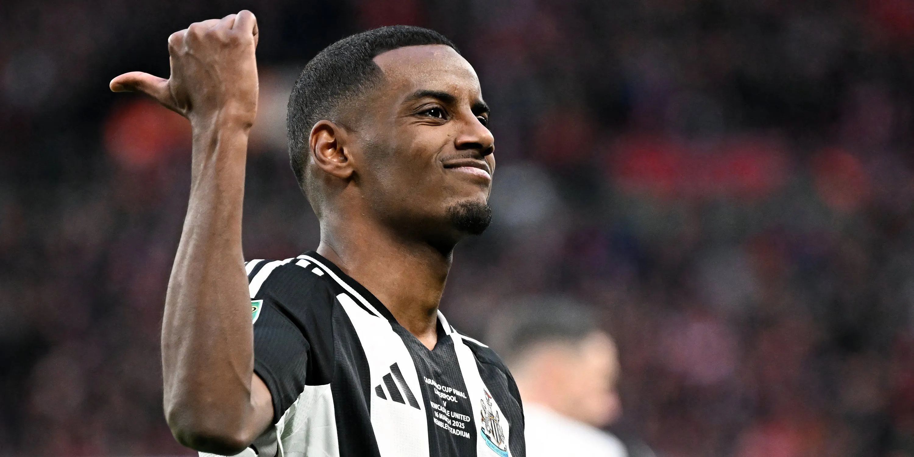 Tiền đạo Alexander Isak trong màu áo Newcastle United.