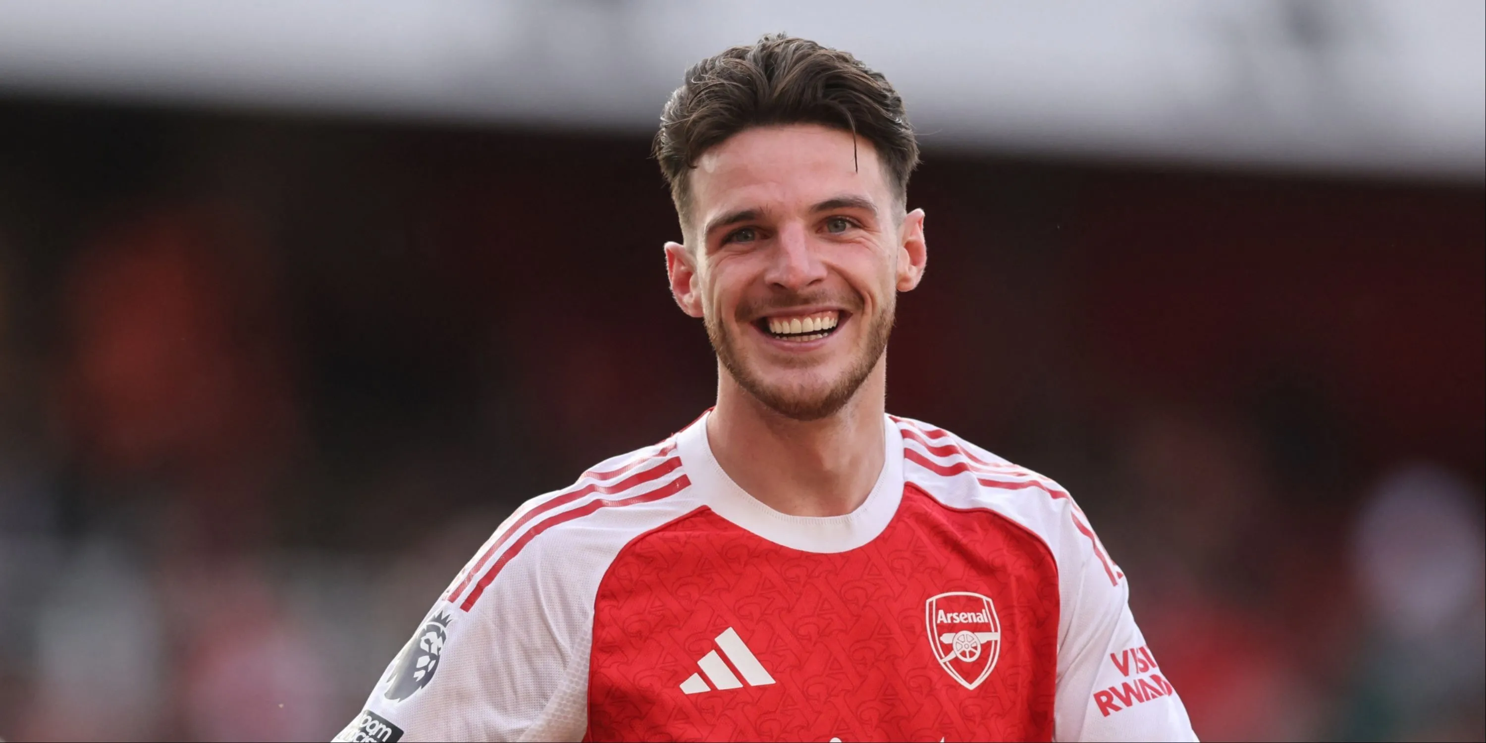 Tiền vệ Declan Rice thi đấu cho Arsenal.