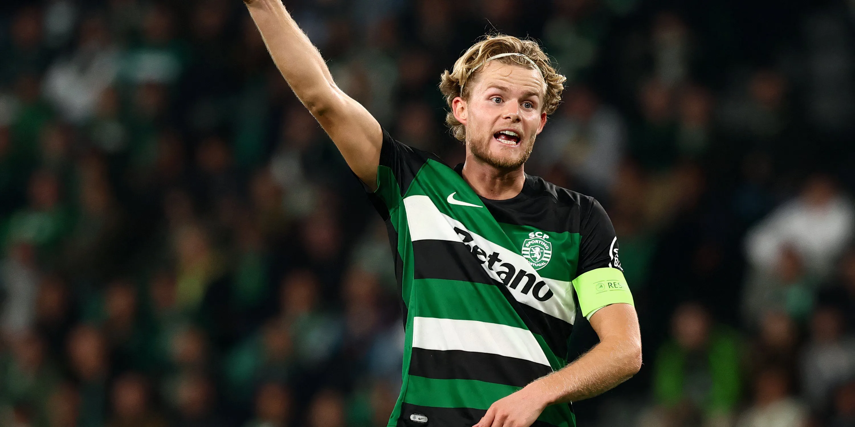 Tiền vệ Morten Hjulmand khoác áo Sporting Lisbon