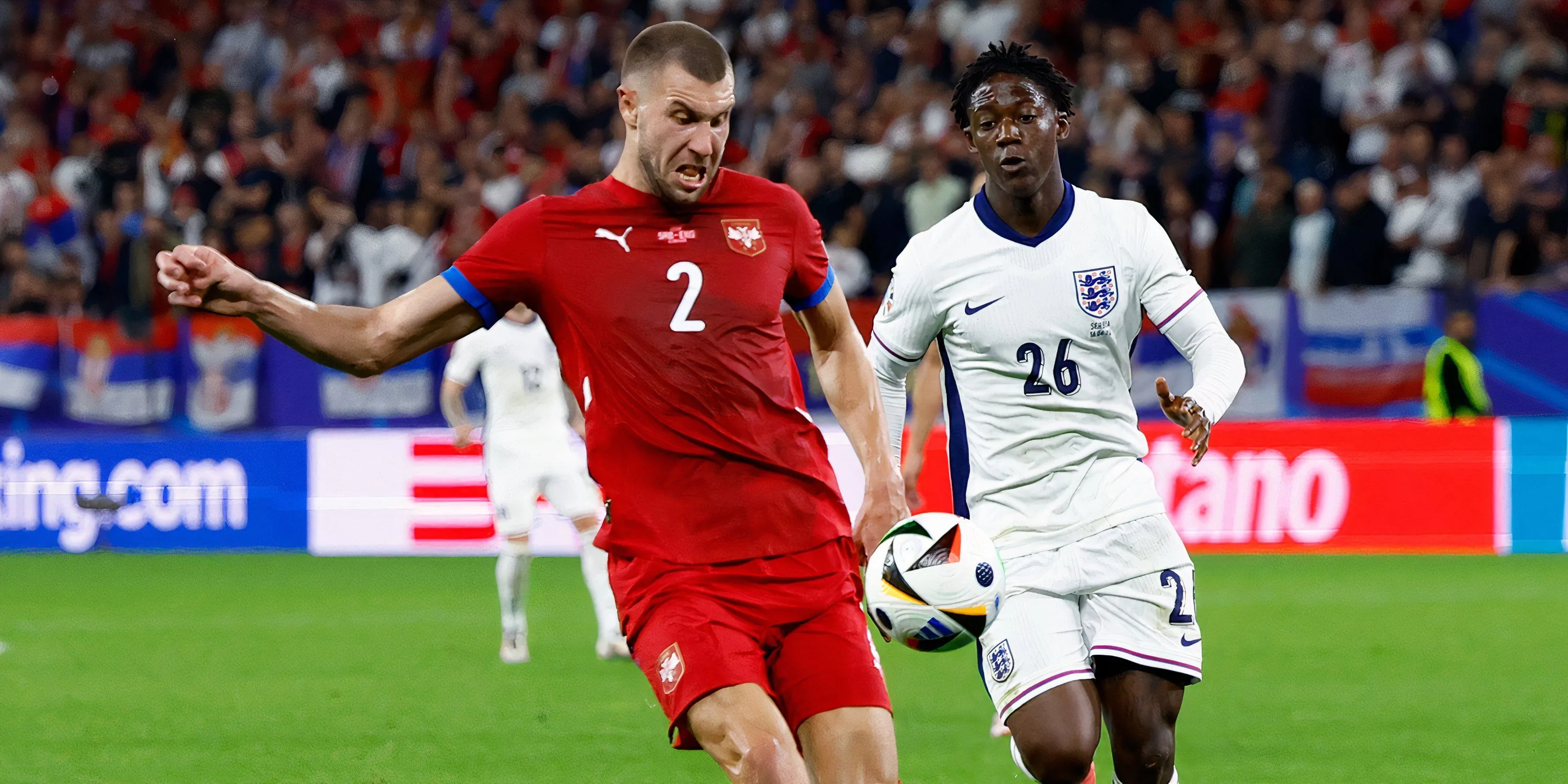 Trung vệ Strahinja Pavlovic của AC Milan, được Crystal Palace quan tâm và đánh giá là 'chiến binh'.