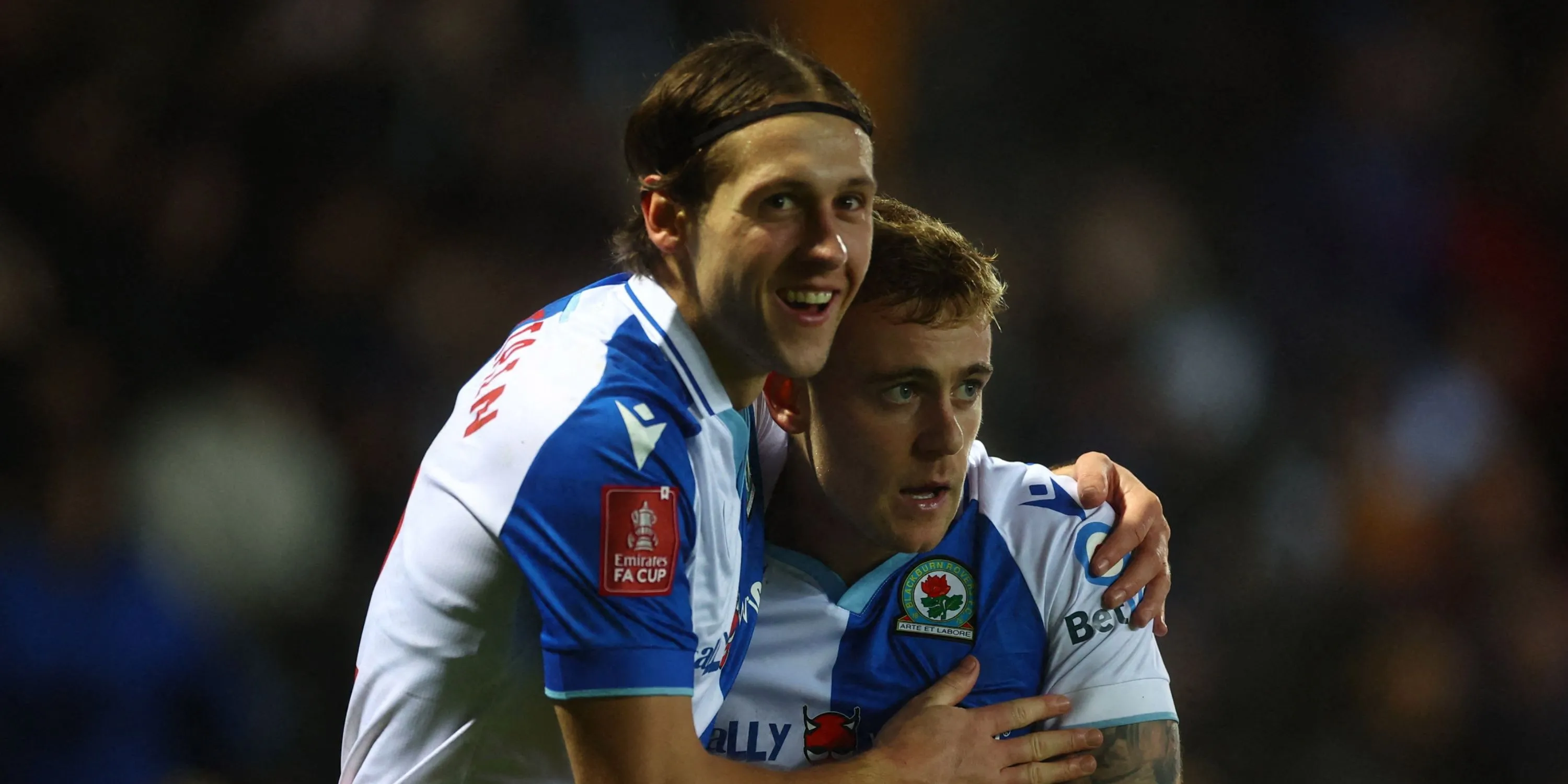 Hậu vệ Callum Brittain trong màu áo Blackburn Rovers tại giải Championship.
