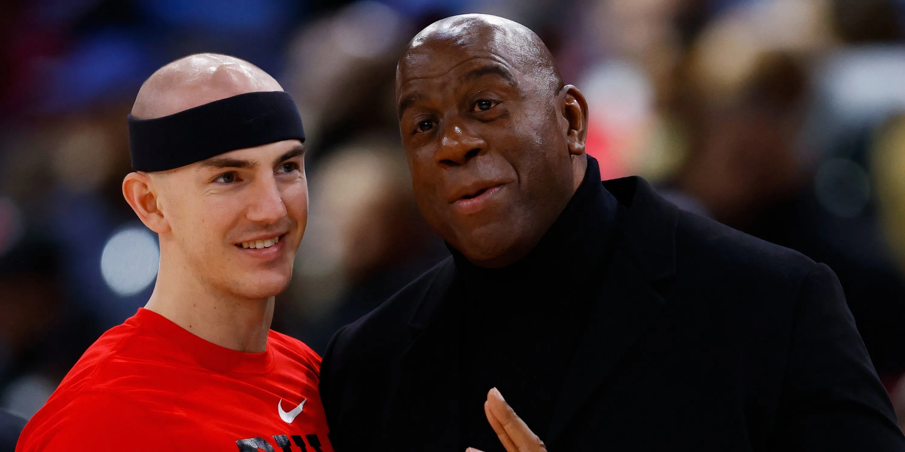 Huyền thoại bóng rổ Magic Johnson trong vai trò đồng sở hữu của Los Angeles FC.