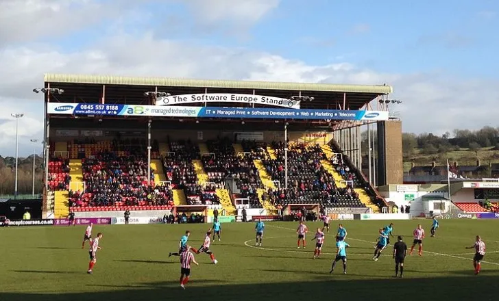 Khán đài The Software Europe Stand nổi bật tại Sincil Bank