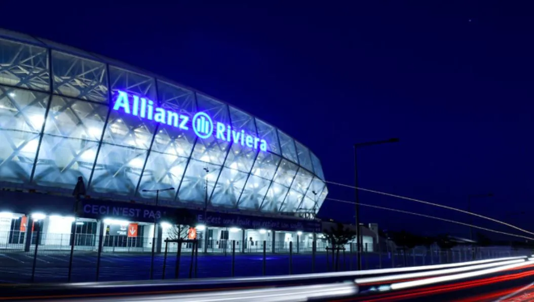 Không gian dịch vụ tiếp đón khách VIP tại sân Allianz Riviera