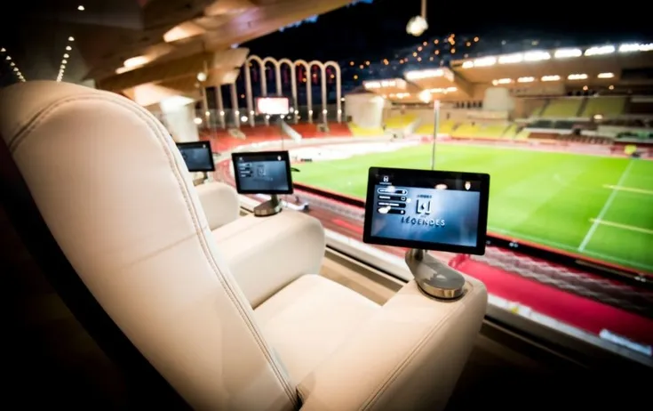 Không gian hospitality sang trọng tại Stade Louis II của AS Monaco