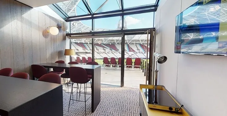Khu vực tiếp đón khách VIP tại London Stadium