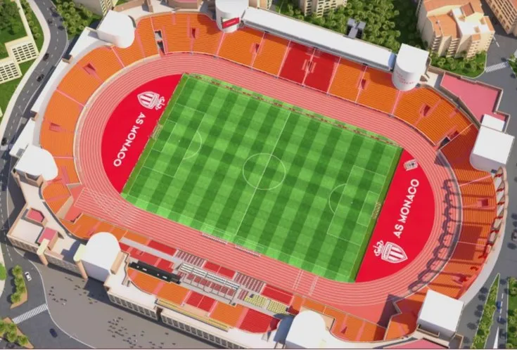 Sơ đồ bố trí chỗ ngồi tại Stade Louis II