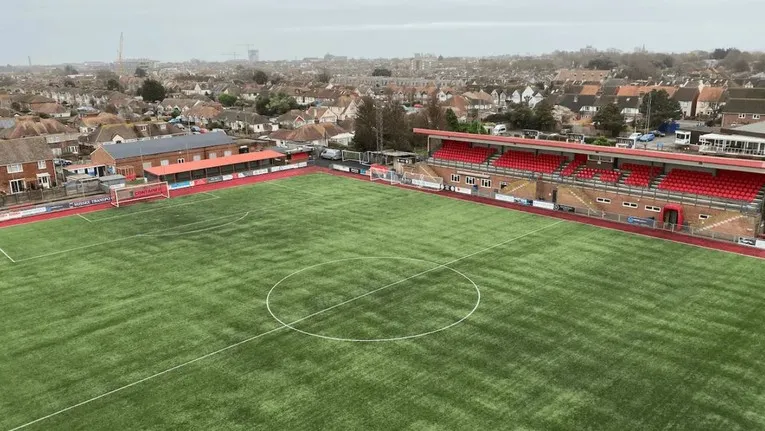 Sơ đồ bố trí chỗ ngồi và khán đài sân Woodside Road Worthing