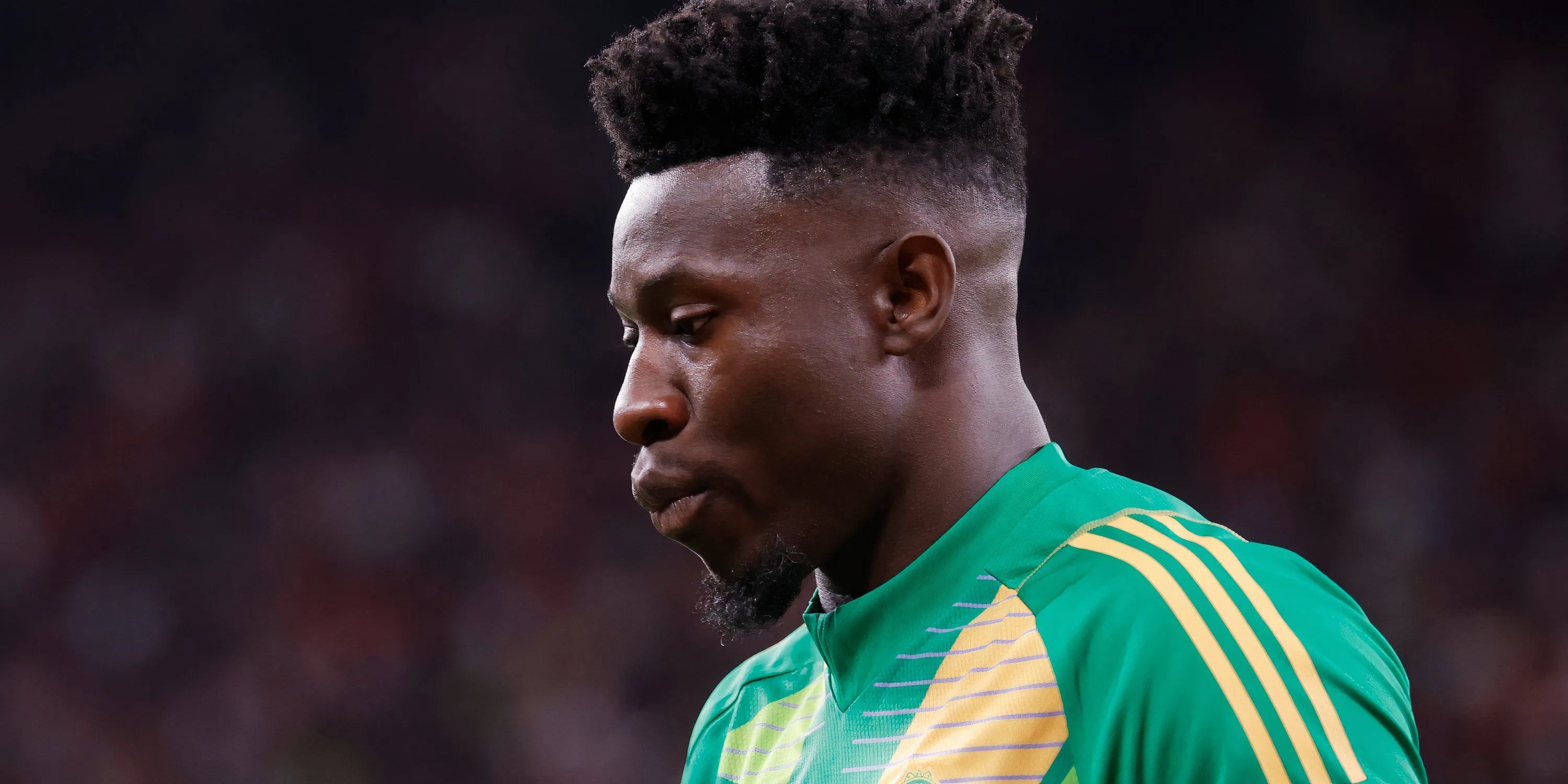 Thủ môn Andre Onana của Manchester United, người đã mắc nhiều sai lầm dẫn đến bàn thua trong mùa giải 2024/25