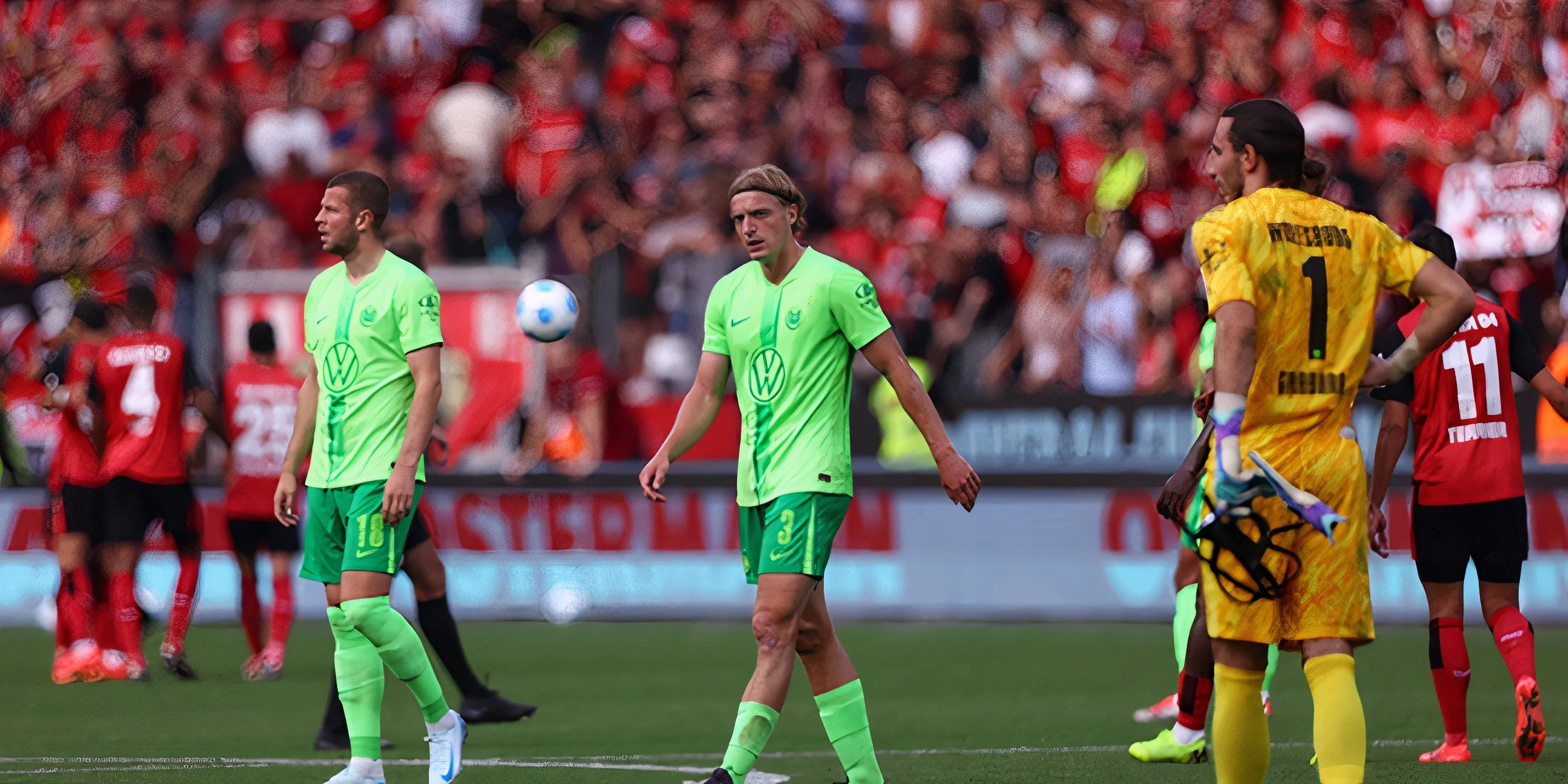 Trung vệ Sebastiaan Bornauw trong màu áo Wolfsburg
