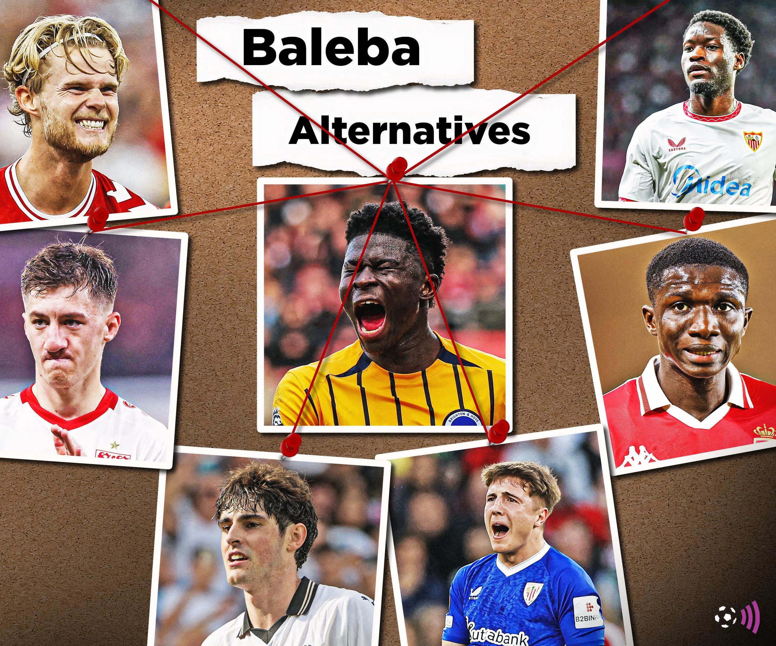 Các lựa chọn thay thế cho Carlos Baleba mà Man Utd đang nhắm đến