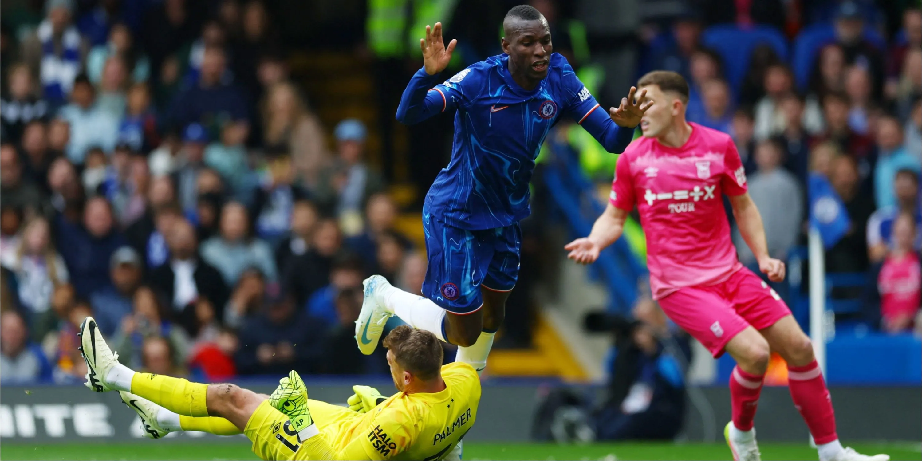 Tiền đạo Nicolas Jackson của Chelsea, người đang bày tỏ mong muốn gia nhập Aston Villa