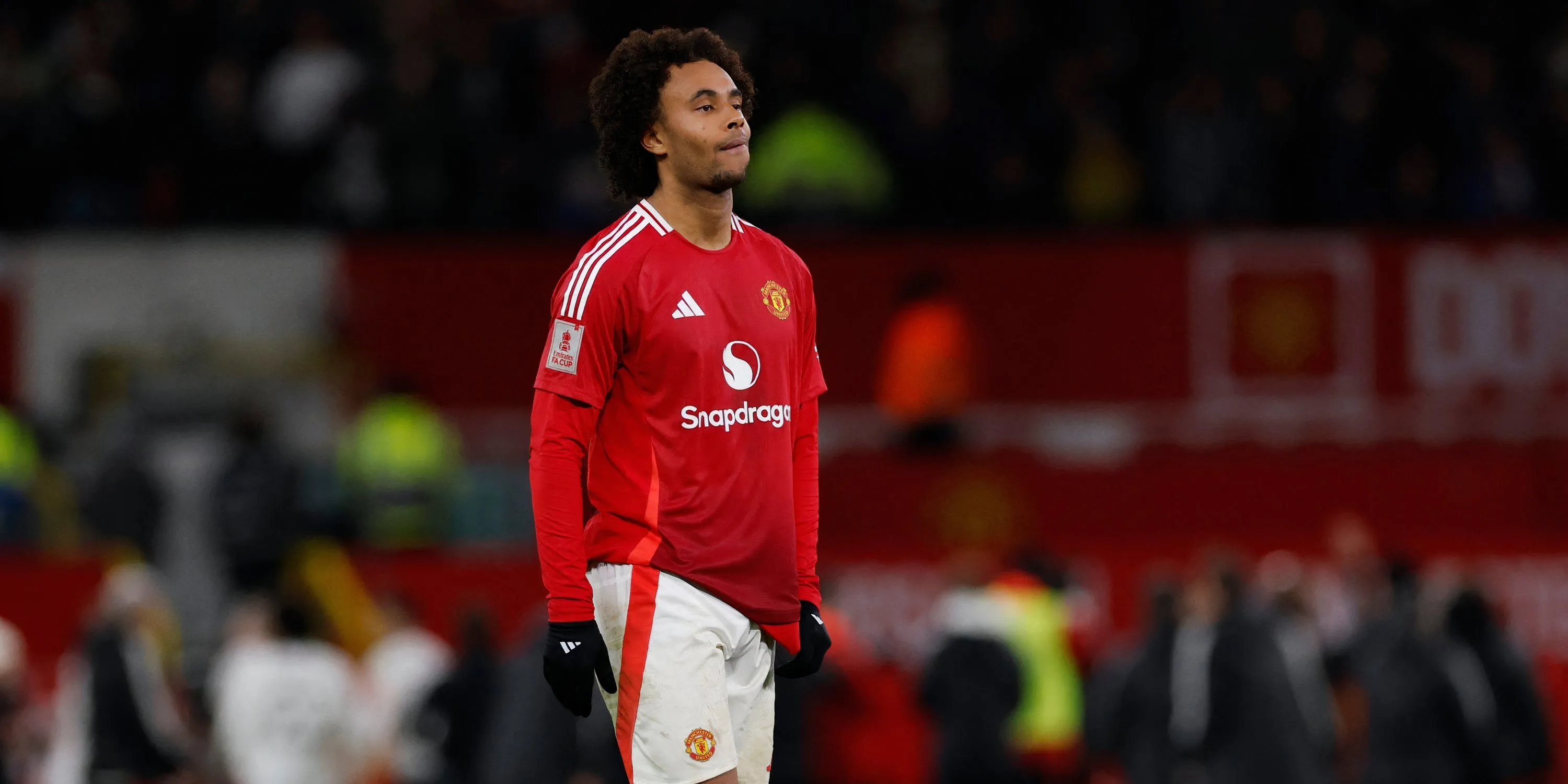 Tiền đạo Joshua Zirkzee trong màu áo Man Utd