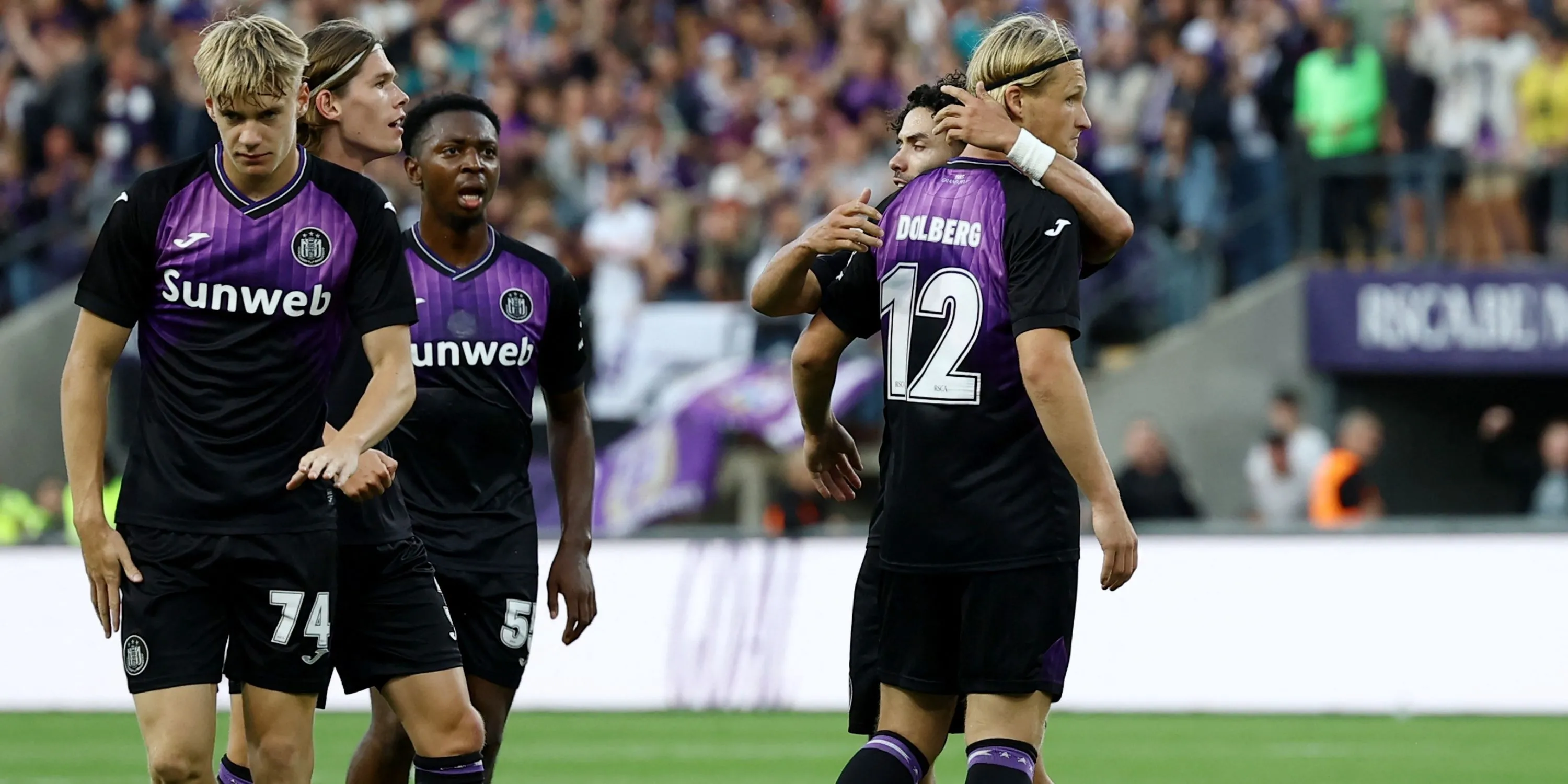 Tiền đạo Kasper Dolberg thi đấu cho Anderlecht, cầu thủ mà Celtic đã bỏ lỡ.