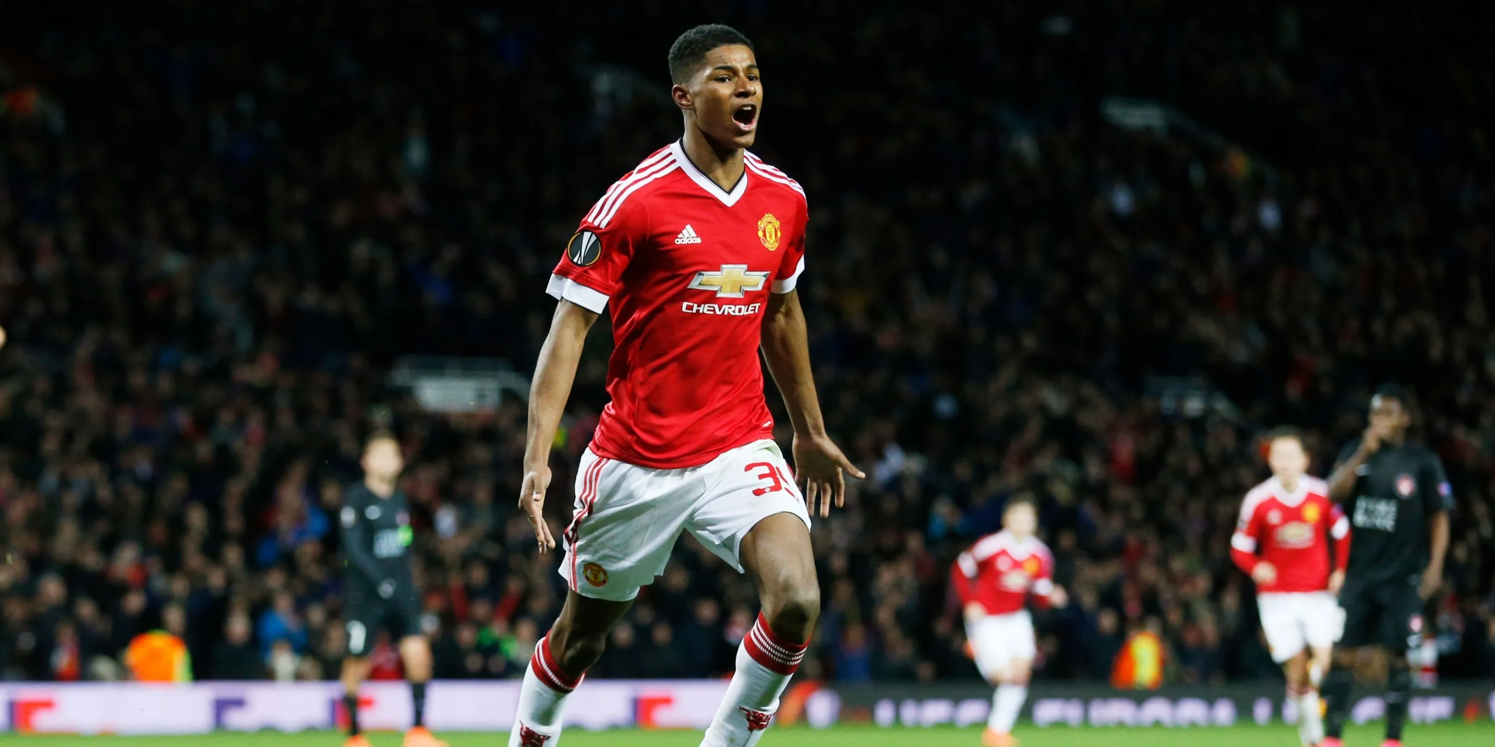 Marcus Rashford — cầu thủ trưởng thành từ học viện Man United, hiện đang thi đấu theo dạng cho mượn