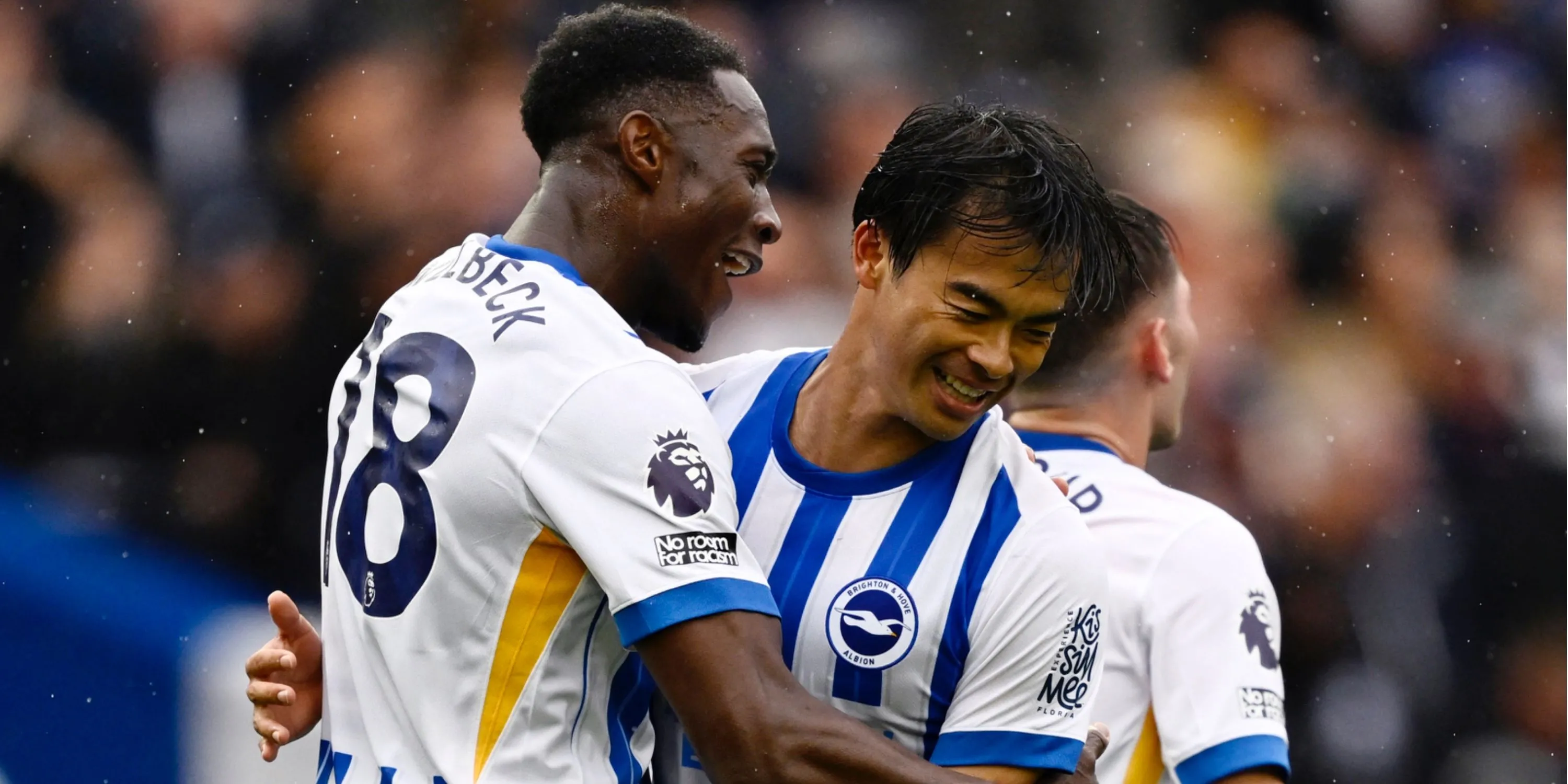 Pha ăn mừng bàn thắng của Brighton, minh họa tính cạnh tranh trên sân